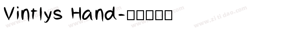 Vintlys Hand字体转换